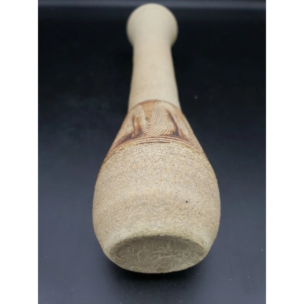 Tall Sandstone stoneware Bud Vase Coalville Utah Pottery 10-3/4